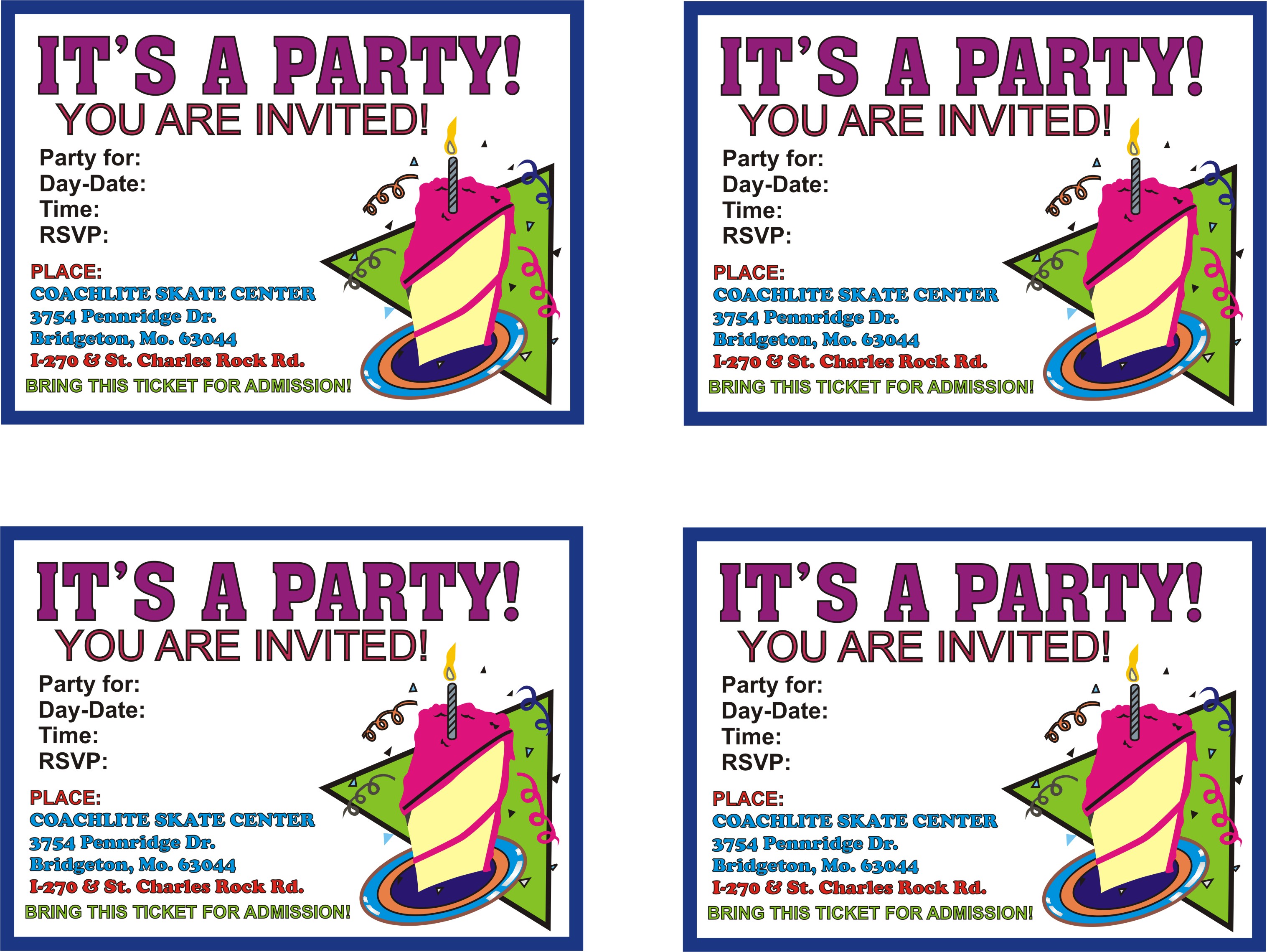 Printable Birthday Invitations: